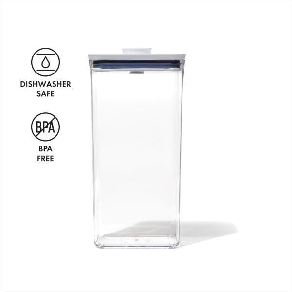 OXO Good Grips POP Container - Rectangle Tall 3.7 Qt, transparent