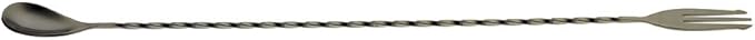 Barfly Bar Spoon, Fork End 15 3/4" (40.0 Cm), Gun Metal Black