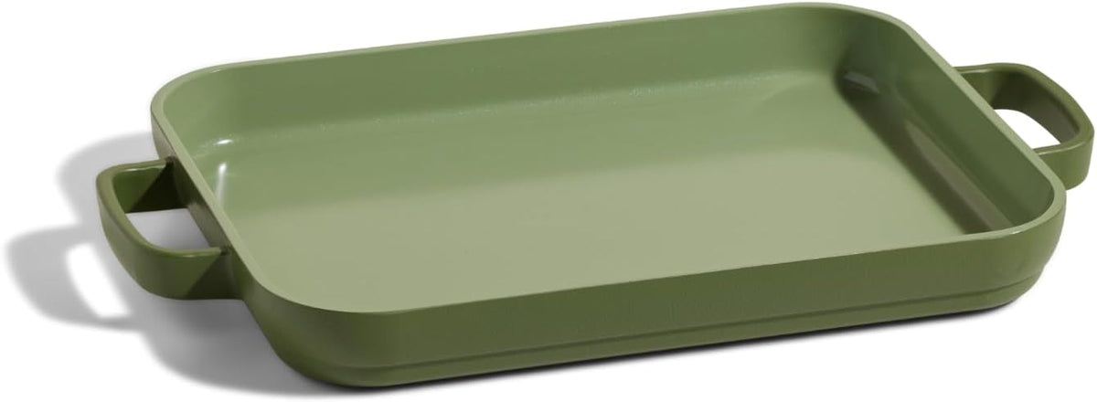 Our Place Mini Griddle Pan - 2 Quart Nonstick Ceramic Sheet Pan & Stovetop Griddle with Handles | Toxin-Free Cast Aluminum | Oven Safe up to 450°F | Sage