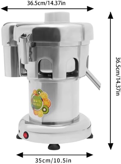 Commercial Juice Extractor Fruit and Vegetables Juice Maker Stainless Steel Heavy Duty Centrifugal Juicer for Fruits Vegetables