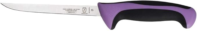 Mercer Culinary Millennia Color Handle Cutlery 6" Narrow Boning Knife Purple