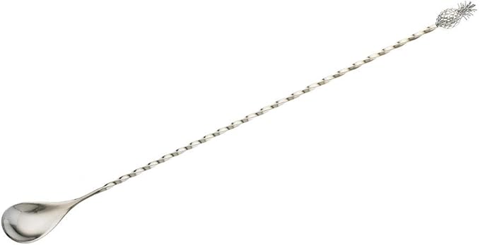 Barfly Pineapple Bar Spoon, End 13 1/4" (33.7 cm), Stainless Steel