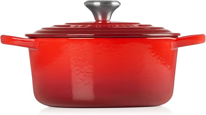 Le Creuset Enameled Cast Iron Signature Round Dutch Oven, 2 qt., Cerise
