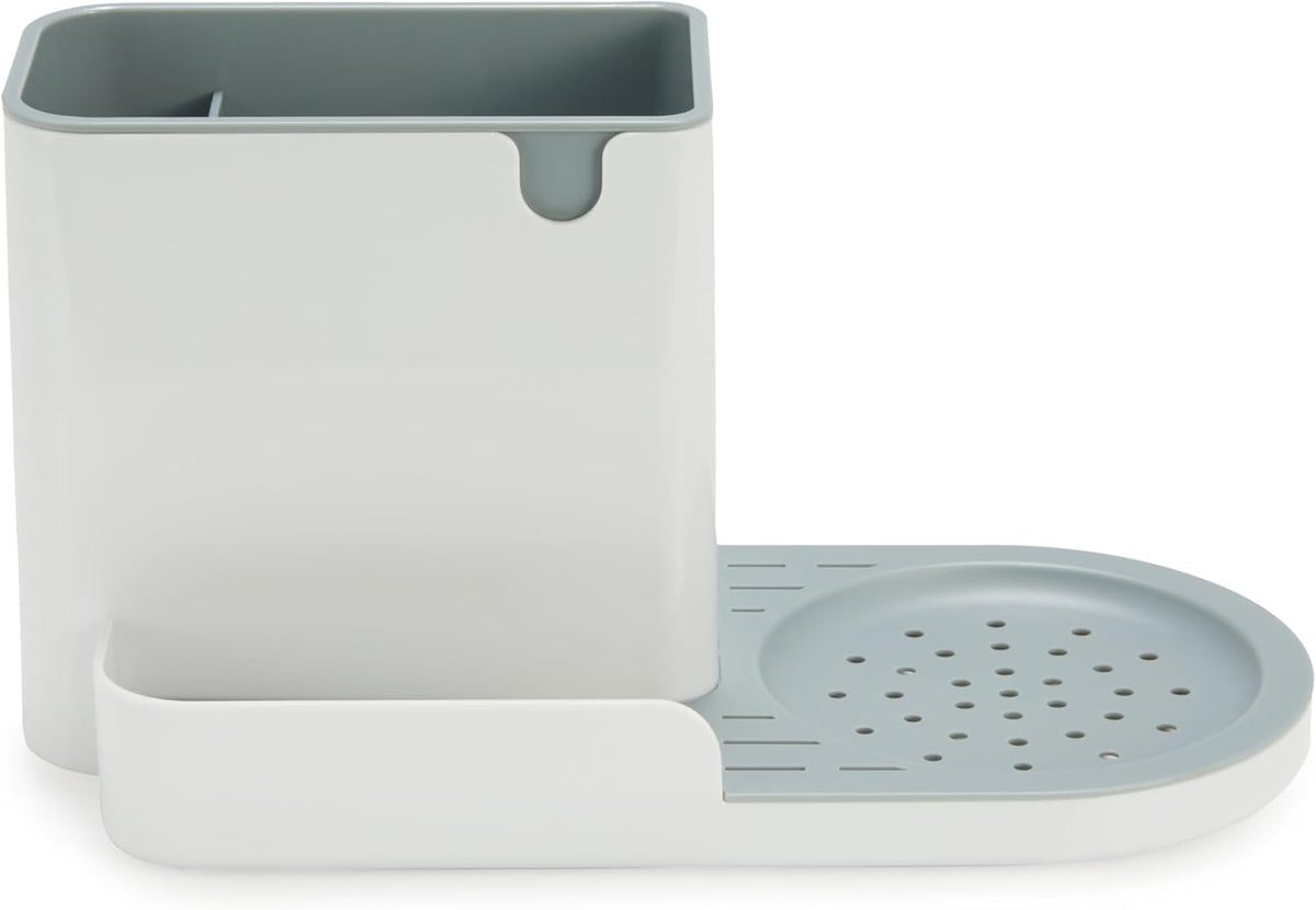 Amazon Basics Kitchen Sink Organizer/Sponge Holder, Large, White