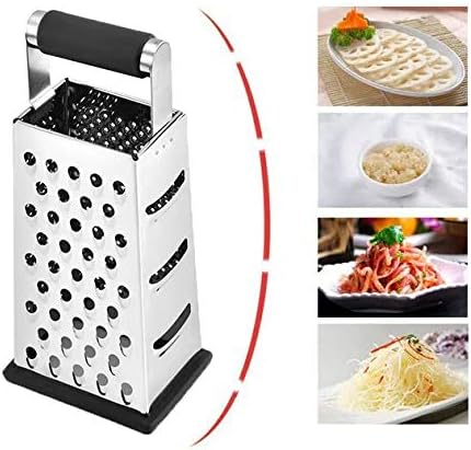 Vertical Stainless Steel Grating Four-sided Boxed Grater For Cucumbers, Carrots And Cheese, Grater, Melon, Planing, Potato, Planer, Non-slip Handle，Peeler