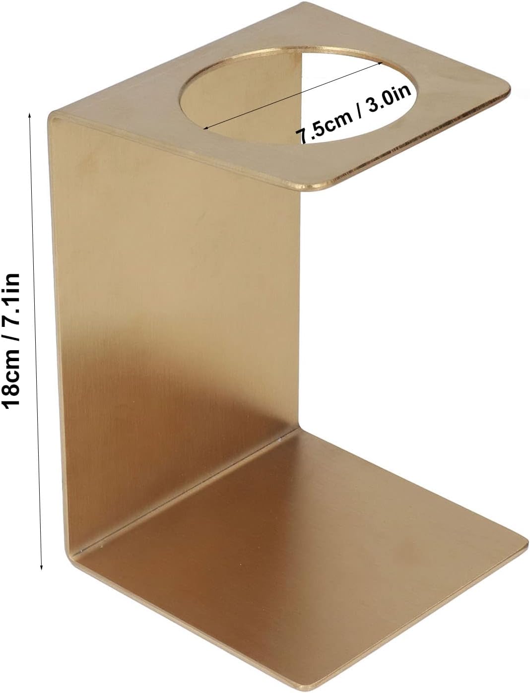 Drip Coffee Holder, Pour Over Coffee Stand, Lightweight Metal Dripper Holder for Home and Cafe Use (Gold)