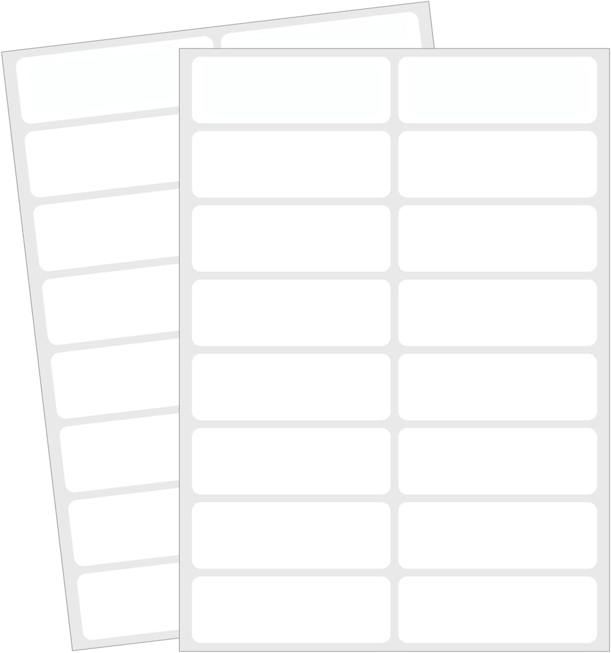 Blank Removable Labels, 1x3 Inch White Freezer Labels for Food Containers, Freezer Label to Write on/Waterproof/Easy Peel Off (240Pcs)