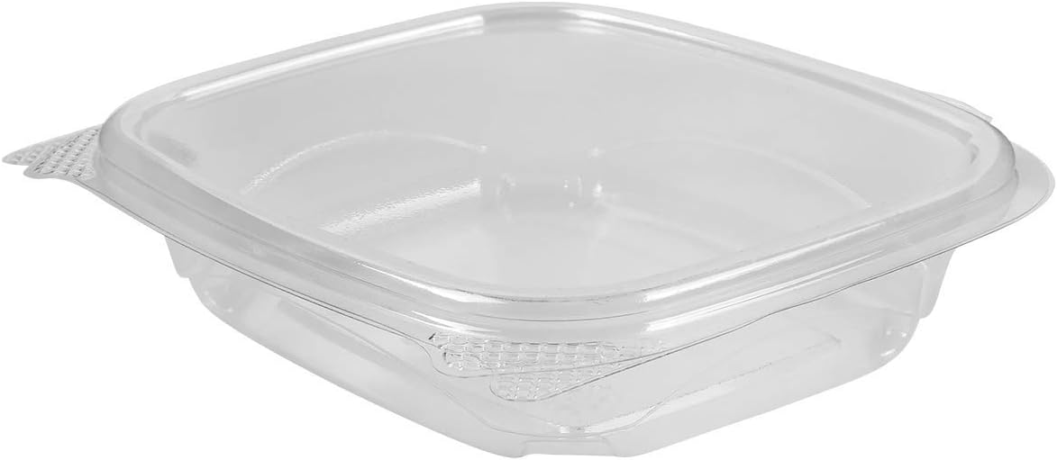 Karat [8oz -200 ct Small Clamshell Containers with Lids, For Berries, Fruits, Nuts, and Home Meal Prep - Clear Plastic Food Containers, Take Out Containers