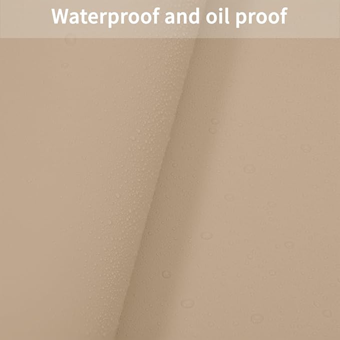 Table Pad - Used for Square Table Waterproof and Easy to Clean Good Flatness Easy to Used for Dining Table(Light Brown+Gray 46x46)