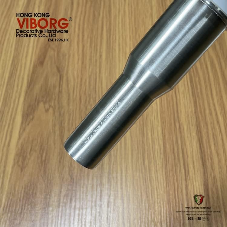 VIBORG Bathroom Basin Sink Pop Up Drain Stopper with Detachable Strainer Basket Hair Catcher Anti-Clogging Vanity Faucet Vessel Washbasin Lavatory Sink Drain Assembly Without Overflow