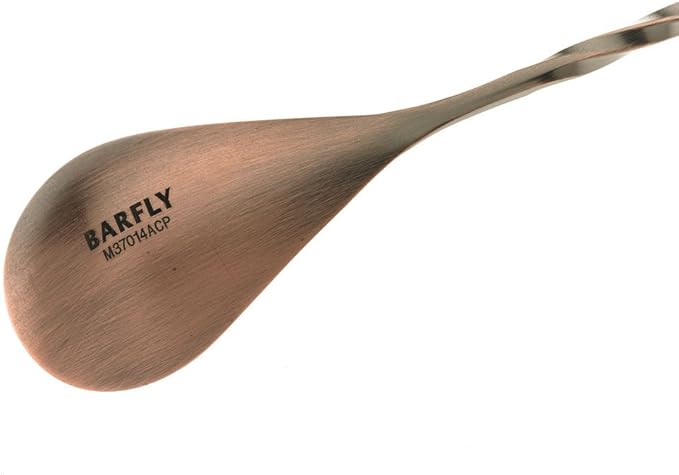 Barfly Bar Spoon, Teardrop End 19 5/8" (50 cm), Antique Copper
