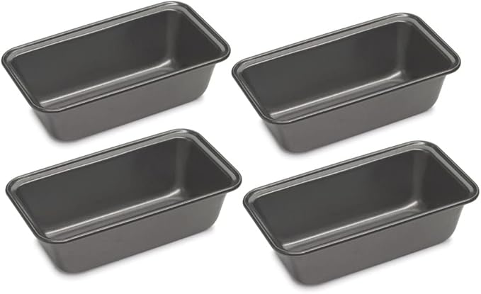 Cuisinart CMBM-4LP Mini Loaf Pan 4 Count (Pack of 1)