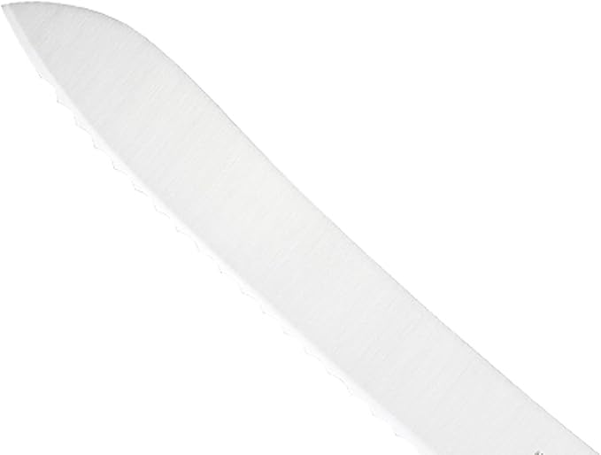 Mercer Culinary Millennia Color Handle Cutlery 9" Offset Bread Knife (Wavy Edge) Brown