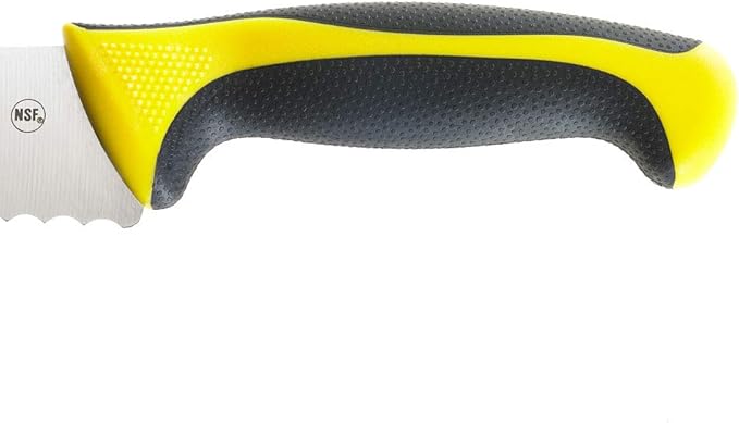 Mercer Culinary Millennia Colors Bread Knife, 10-Inch Wavy Edge Wide, Yellow