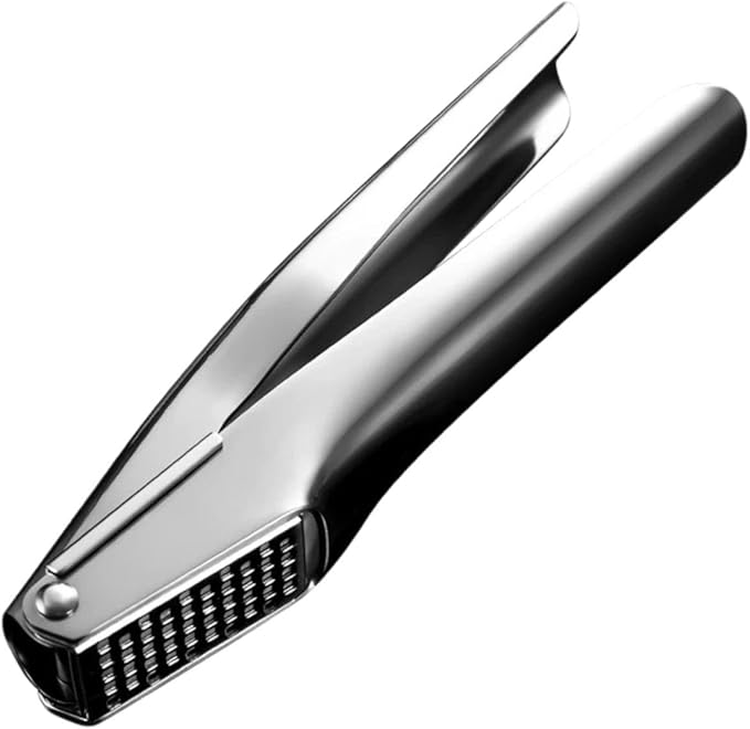 Garlic Press Stainless Steel，Premium Garlic Mincer Tool，Heavy Duty Professional garlic grinder， No Need to Peel Garlic Ginger Crusher，Easy Clean, Dishwasher Safe & Rust-proof
