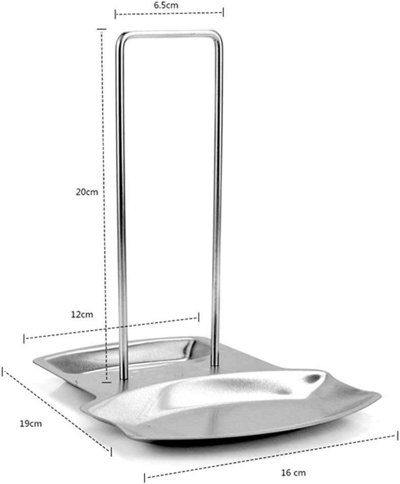 Pot Lid Holder Spoon Rest,Stainless Steel Utensils Pan Pot Cover Lid Rack Stand Organizer,Multifunctional Storage Soup Spoon Rests Rack Kitchen Decor Tool
