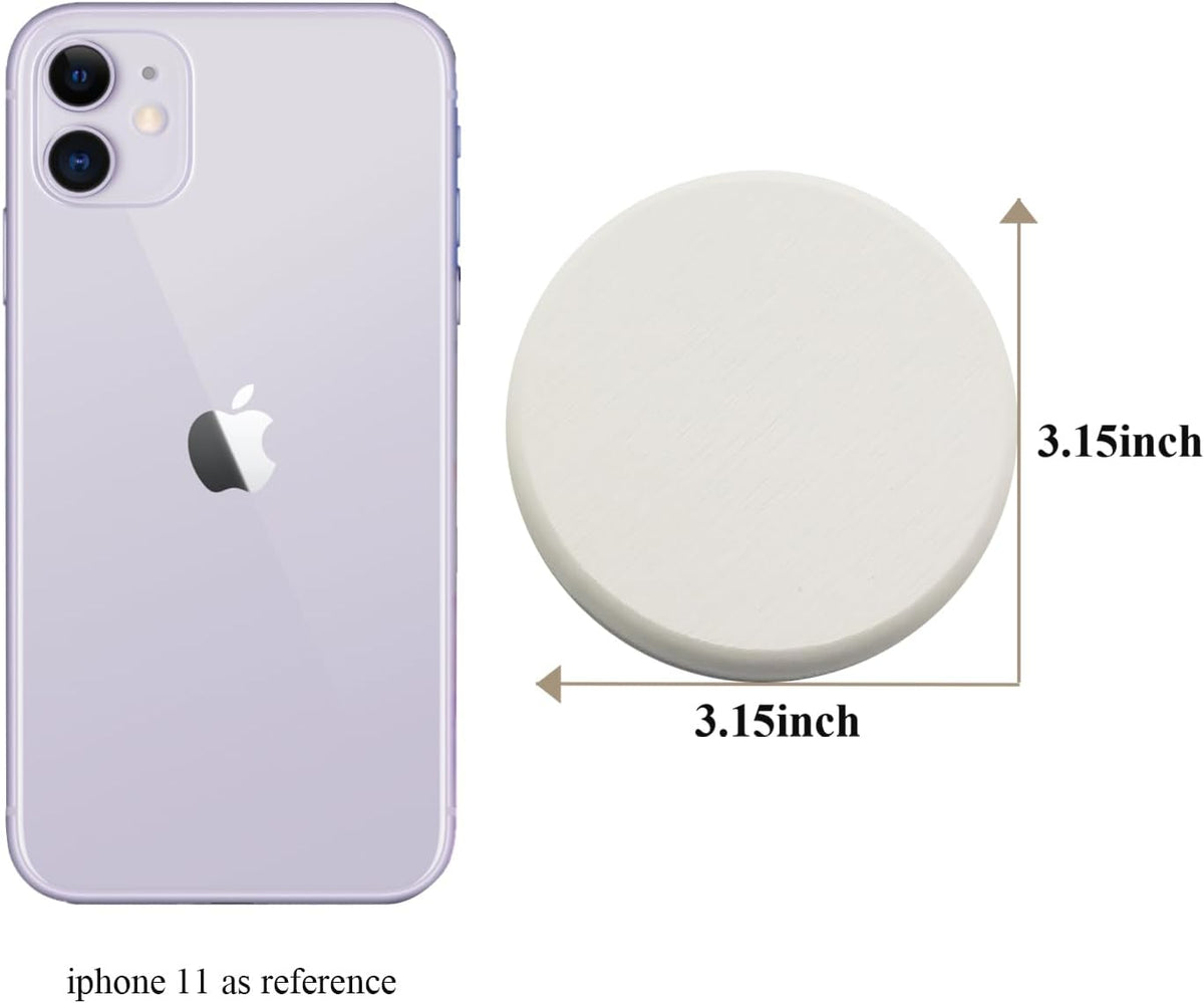 Mucco Water Absorbing Stone Tray for Sink, Water Absorbent Diatomite Coasters, Premium Diatomaceous Earth Soap Holder Dish，Fast Drying Stone Sink Tray for Hand soap & Cups & Drinks Bottles (3 White)