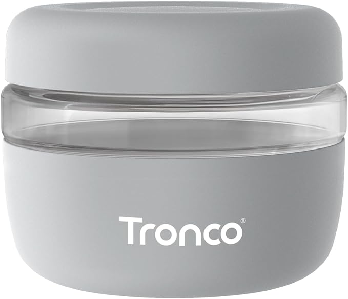 Tronco 16 oz Glass Food Storage Containers with Lids, Airtight, Leak & Spill Proof Glass Lunch Bowls for Meal Prep, Salad, Yogurt, Soup & Stew, Microwave & Dishwasher Safe, BPA-Free, Set of 1