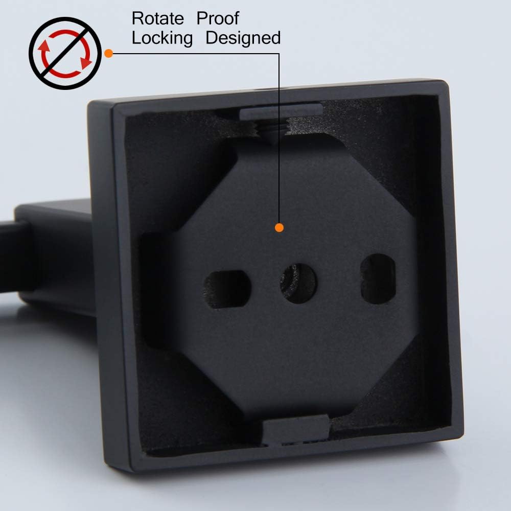 Matte Black Toilet Paper Holder SUS 304 Stainless Steel Wall Mounted Toilet Tissue Roll Holder for Bathroom