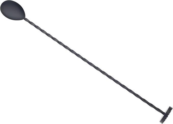 Barfly Muddle Bar Spoon, Muddler 11 13/16" (30 cm), Matte Black