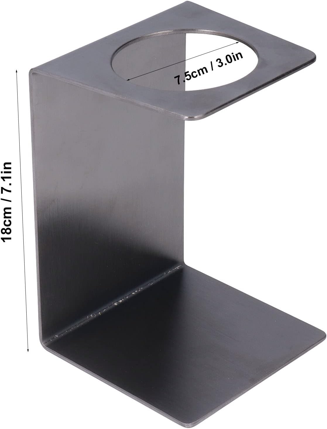 Drip Coffee Holder, Pour Over Coffee Stand, Lightweight Metal Dripper Holder for Home and Cafe Use (Black)