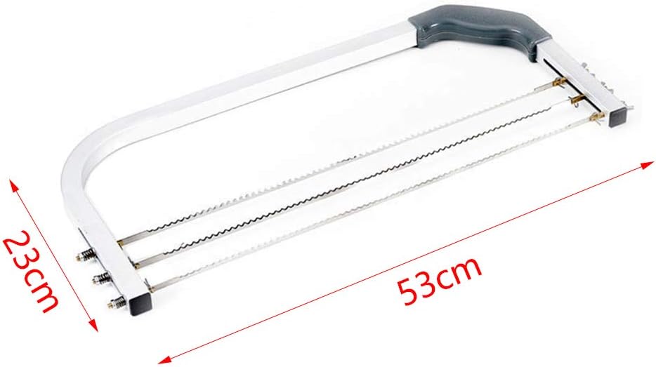Cake Leveler,304 Stainless Steel 3 Blades Adjustable Layer Cake Cutter,DIY Cake Slicer Kitchen Baking Tools Accessories,Household Cake Tools Baking and Pastry Tools,for Cake Making(Silver)