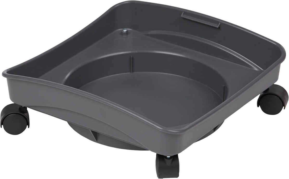 Mighty Tuff 13 Gallon, 54 Lbs Capacity, BPA-Free Pet Food Storage Container with Rolling Dolly on Wheels and Perfect Portion Scoop, Mobile Solution for Air-Tight Pet Food Storage