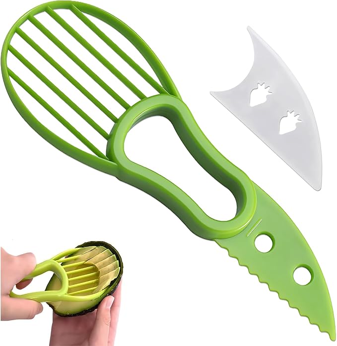Avocado Slicer for Mashing Avocados Enucleation Making Guacamole(Green)