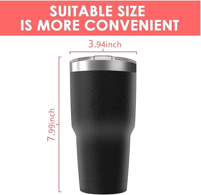 30oz Stainless Steel Travel Mug with Lid, 8 Pack Double Wall Vacuum Insulated Bulk Tumbler, Powder Coated Coffee Cup Suitable for Vehicle Cup Holders(White)