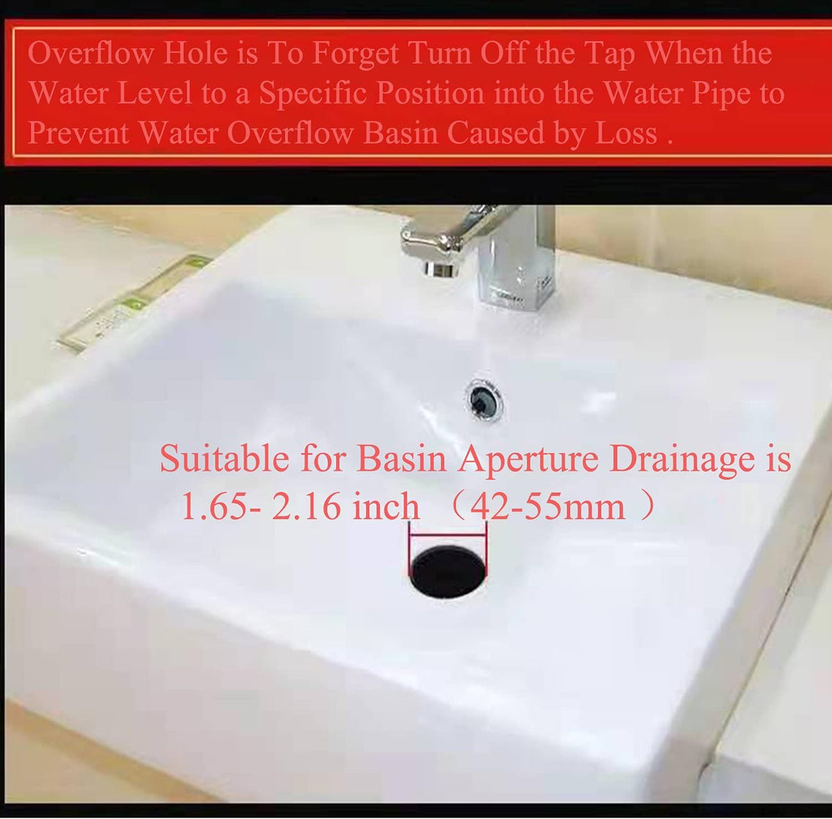 Pop Up Sink Drain with Overflow Bouncing Style Stopper Brass Polished Chrome for Bathroom