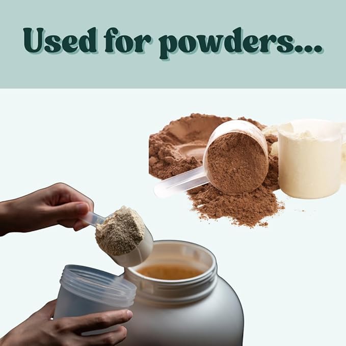 1/4 Cup (4 Tablespoon | 2 Oz. | 60 mL) Long Handle Scoop for Measuring Coffee, Pet Food, Grains, Protein, Spices and Other Dry Goods (Pack of 100)