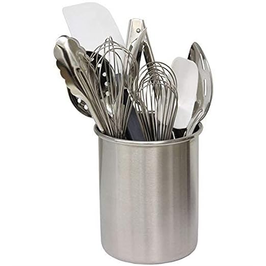 TableCraft Products HU2 Utensil Holder, Stainless Steel Brushed