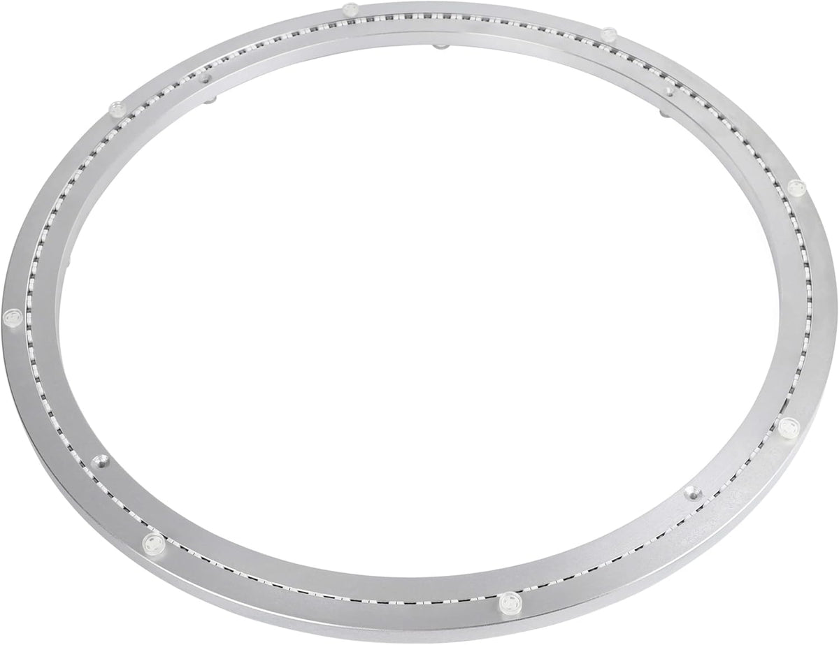 24 Inch Lazy Susan Aluminum Alloy Rotating Turntable Bearing, Non - Slip Mute Metal Bearing Swivel Plate Hardware for Dining and Workbench,880 Pounds Capacity