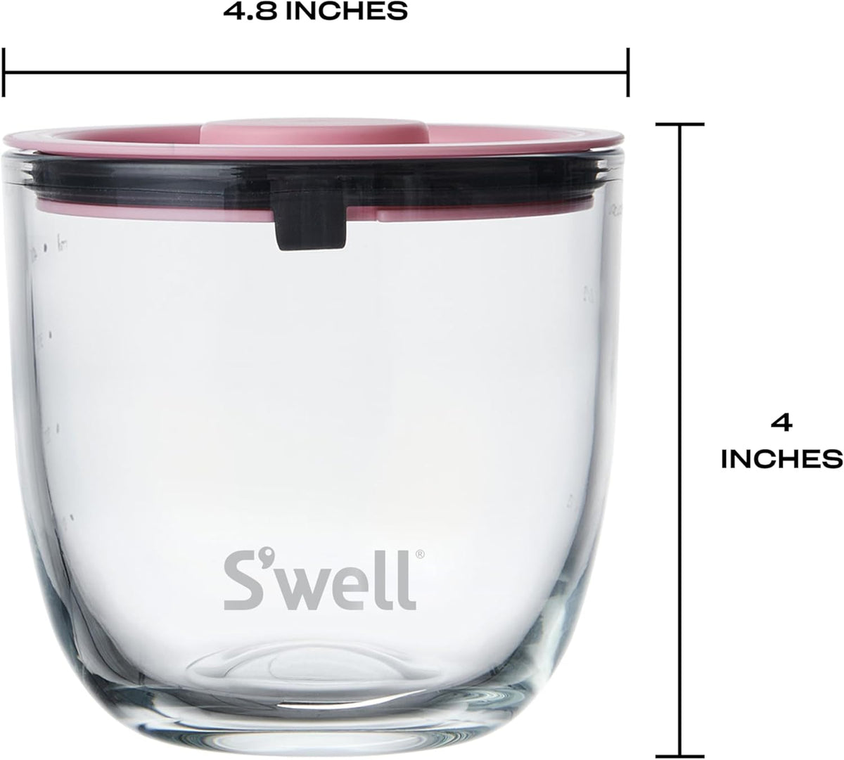 S'well 16oz Glass Prep Bowl Set of 4 For Easy Meal Prep, S'well Signatures, Made From Durable Tempered Glass