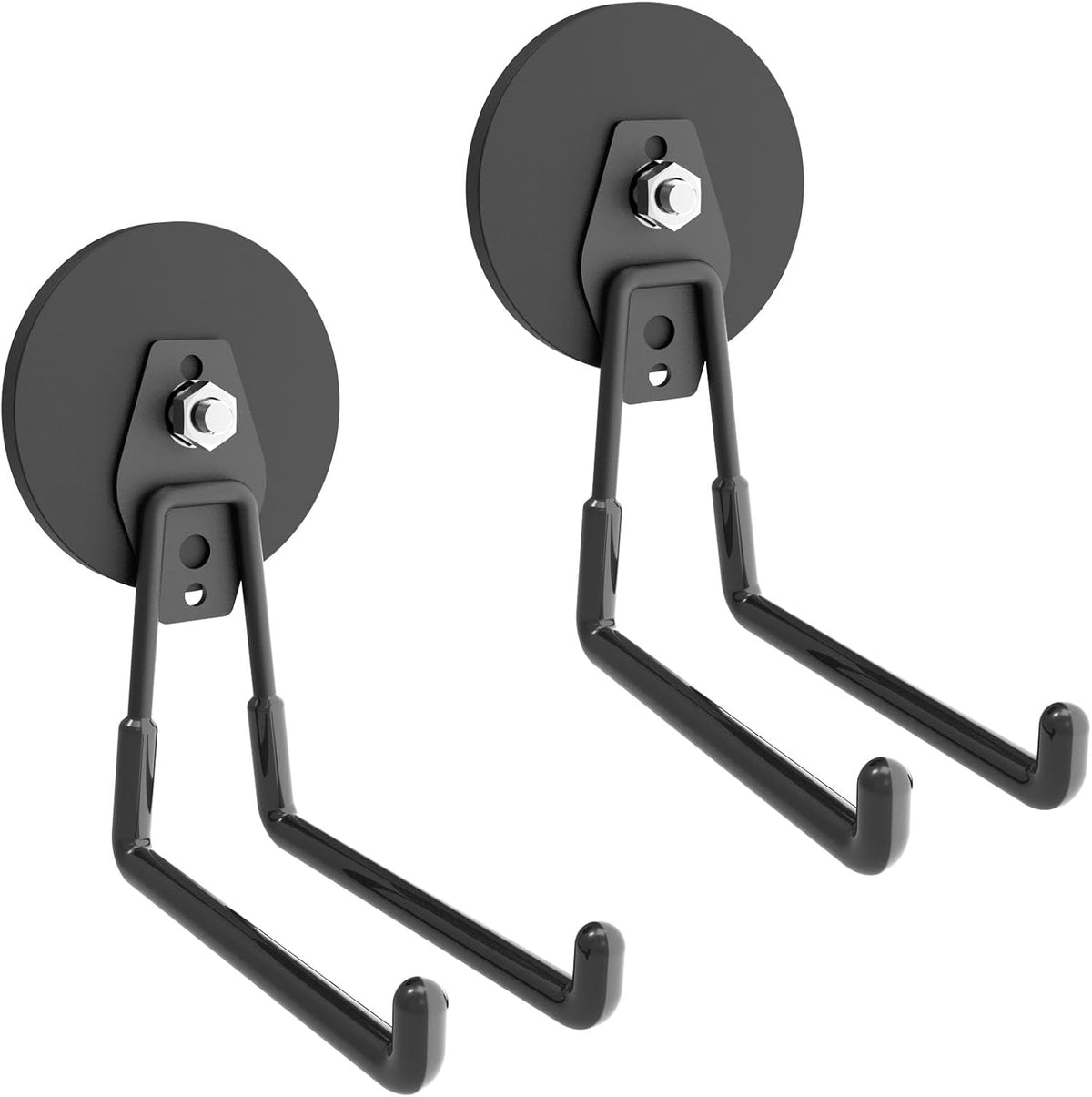 Large Magnetic Hooks Heavy Duty,Magnetic Utility Hooks for Garden Tools,Horse trailor,Straps,Steel Pegboard,Workshop,Anti-Scratch EV Charger Holder,Magnetic Cable and Tool Holder(2pack)