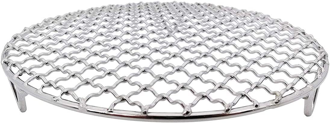 6.5" Round Cooling Rack Baking 304 Stainless Steel Versatile Steaming Grilling Fit Air Fryer,Cake Pan, Oven