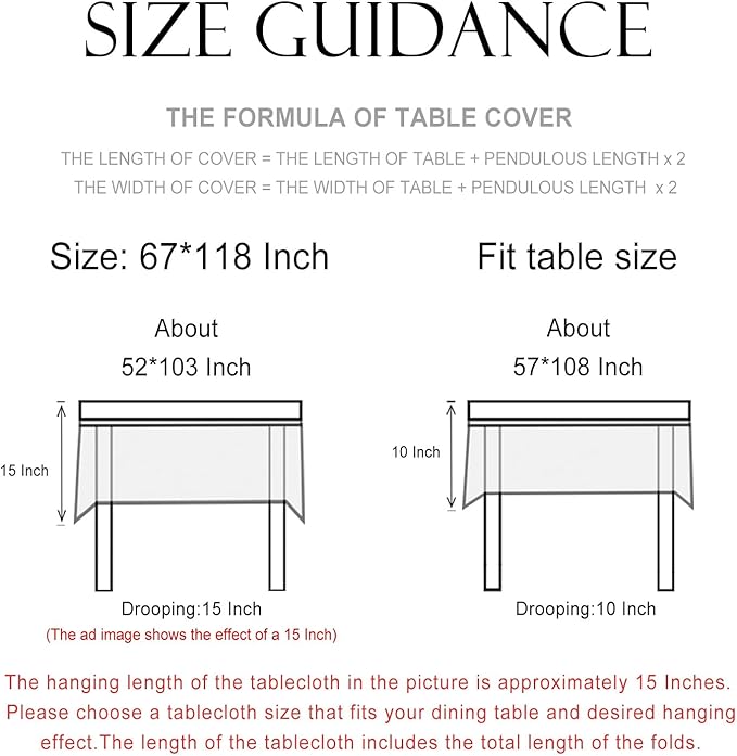 patdrea Designer Vintage Blue Rectangle Tablecloth,Linen Anti-Wrinkle Paisley Pattern Farmhouse Extra Long Table Cloth,Decor Cover for Kitchen Dining,Christmas,Thanksgiving,67"x118"-Lantang a