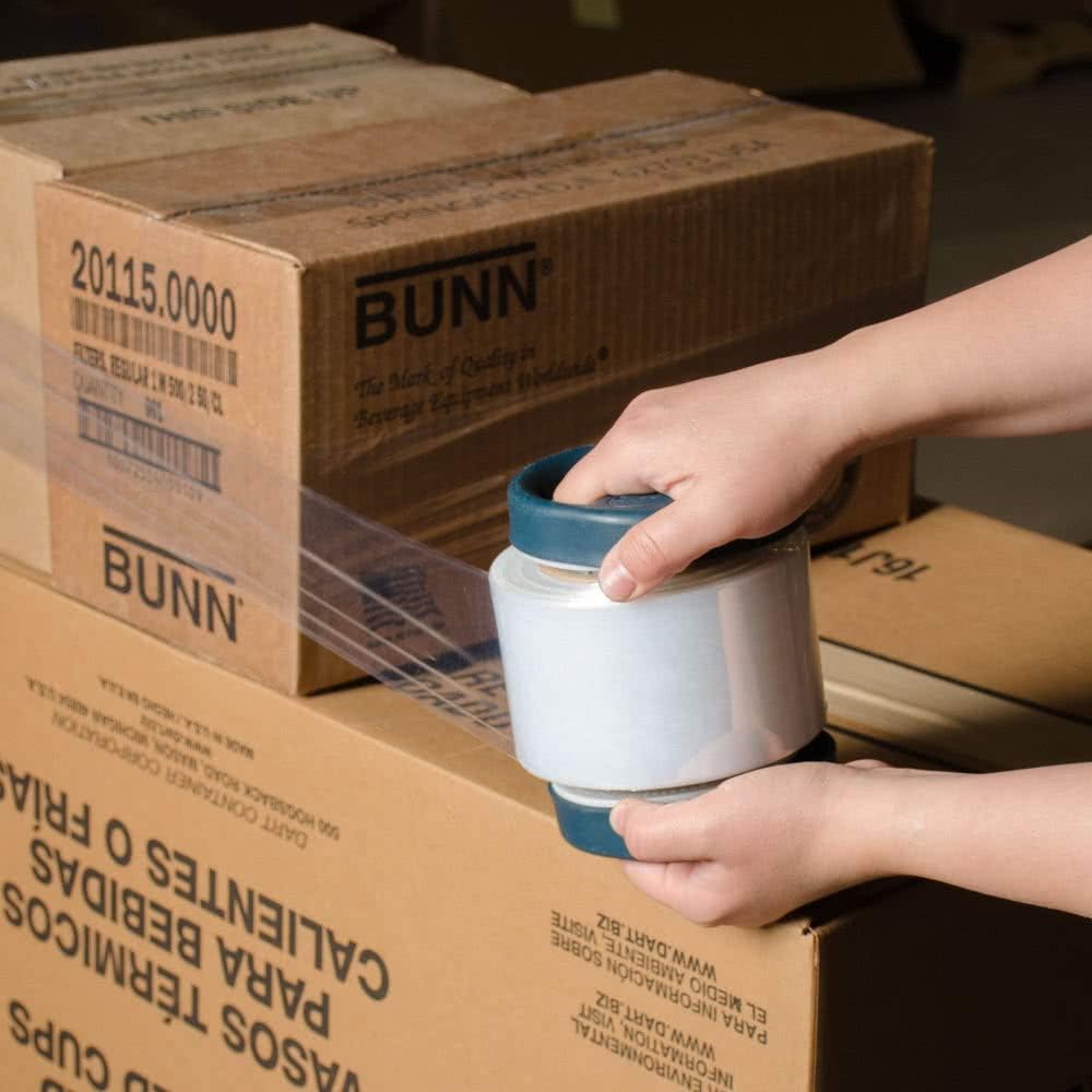 WOD SF-755 Durable Plastic Hand-Saver Lightweight Compact Stretch Film Wrap Holder & Dispenser Designed - Ideal for Shrink Film Wrapping Applications: Fits Any 3" in. Core (1-Pair)