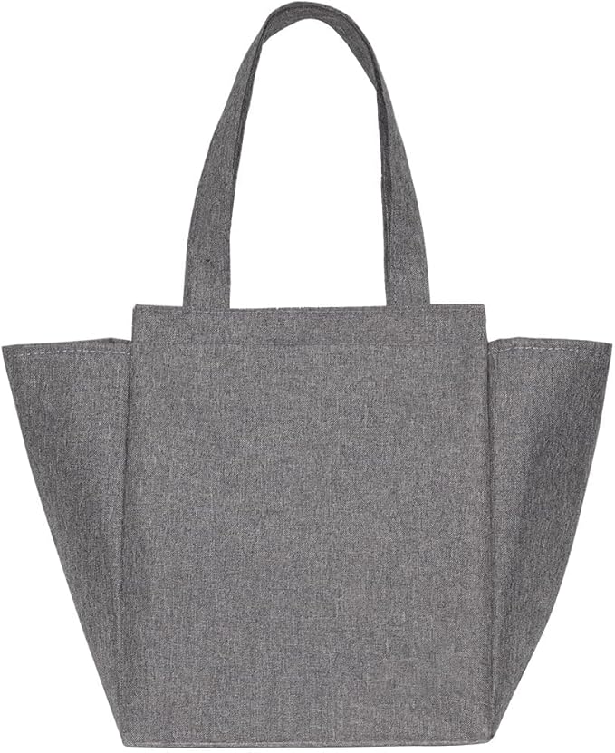 iknoe Lunch Bag Insulated Lunch Bags for Women & Men, 9L Reusable Lunch Tote, Portable Adult Thermal Large Lunch Cooler for Work Picnic (Grey)