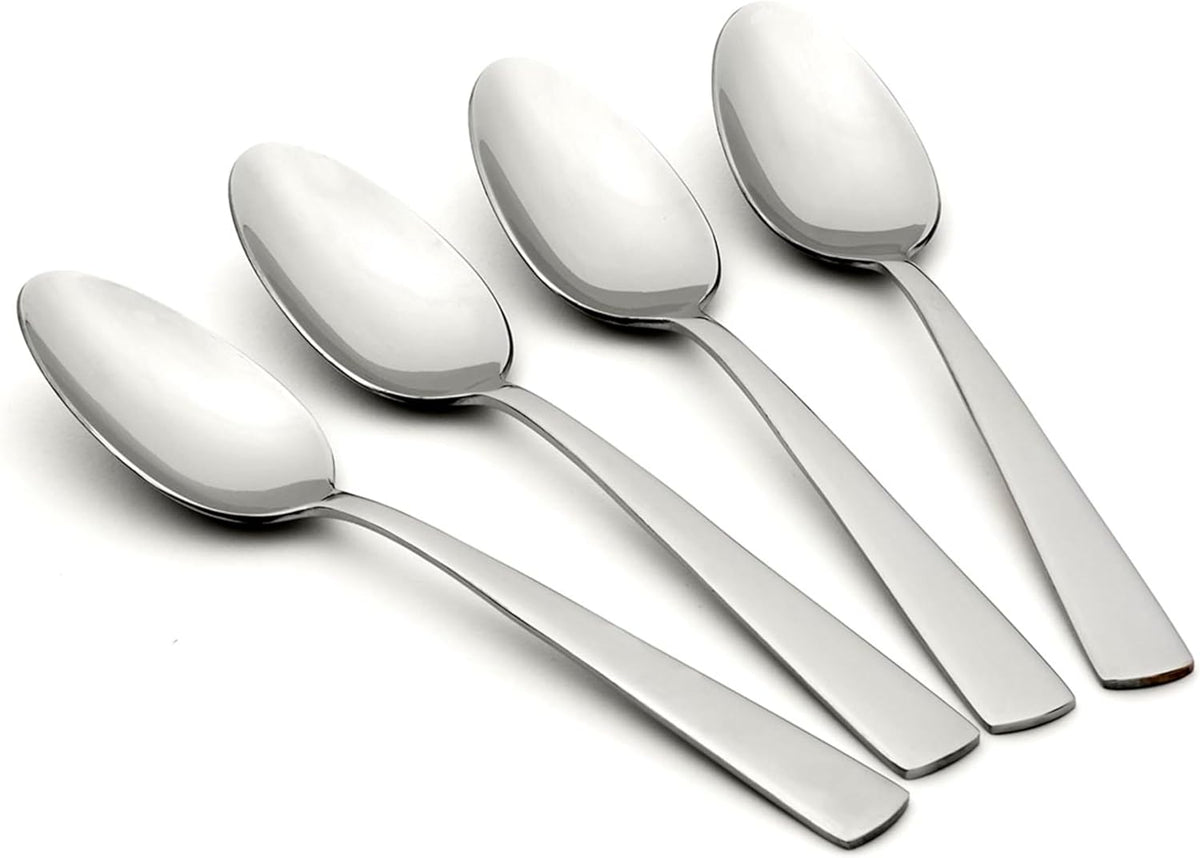 Oneida Everyday Flatware Nocha 4PK Dinner Spoons, Set of 4, Silver