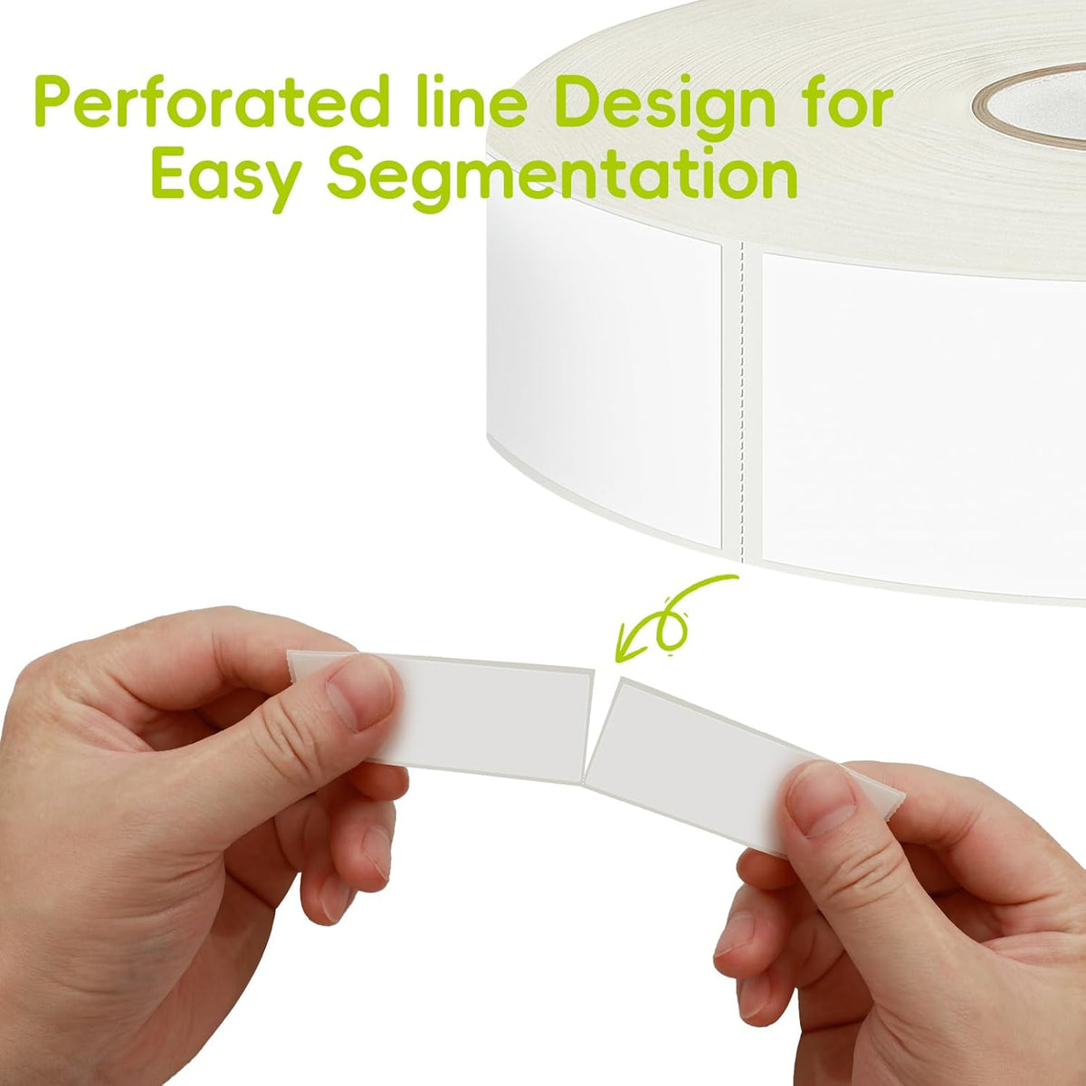 1200 Blank Removable Freezer Labels with Perforation Line for Easy Distribution and Use. Waterproof and Oil-Resistant, Suitable for Food Containers, Jars, and Kitchen Organization.(1 "x 3")