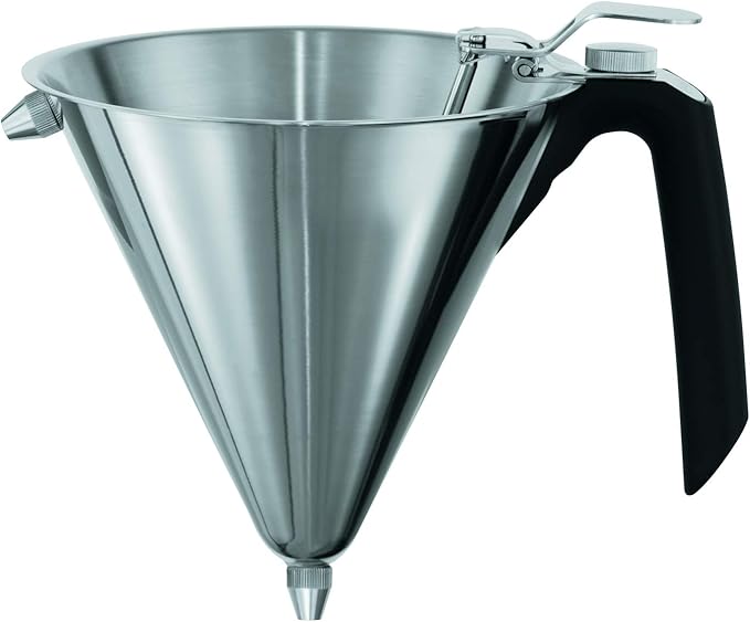 Rösle Stainless Steel Confectionary Funnel with Silicone Handle