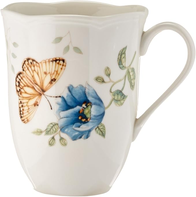 Lenox 6342794 Lenox Butterfly Meadow 18-Piece Dinnerware Set White
