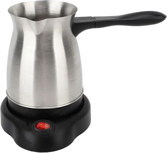 Gugxiom 600ml Electric Turkish Coffee Pot, Stainless Steel Turkish Coffee Maker, Heating Tea Maker Kettle For Home Travel
