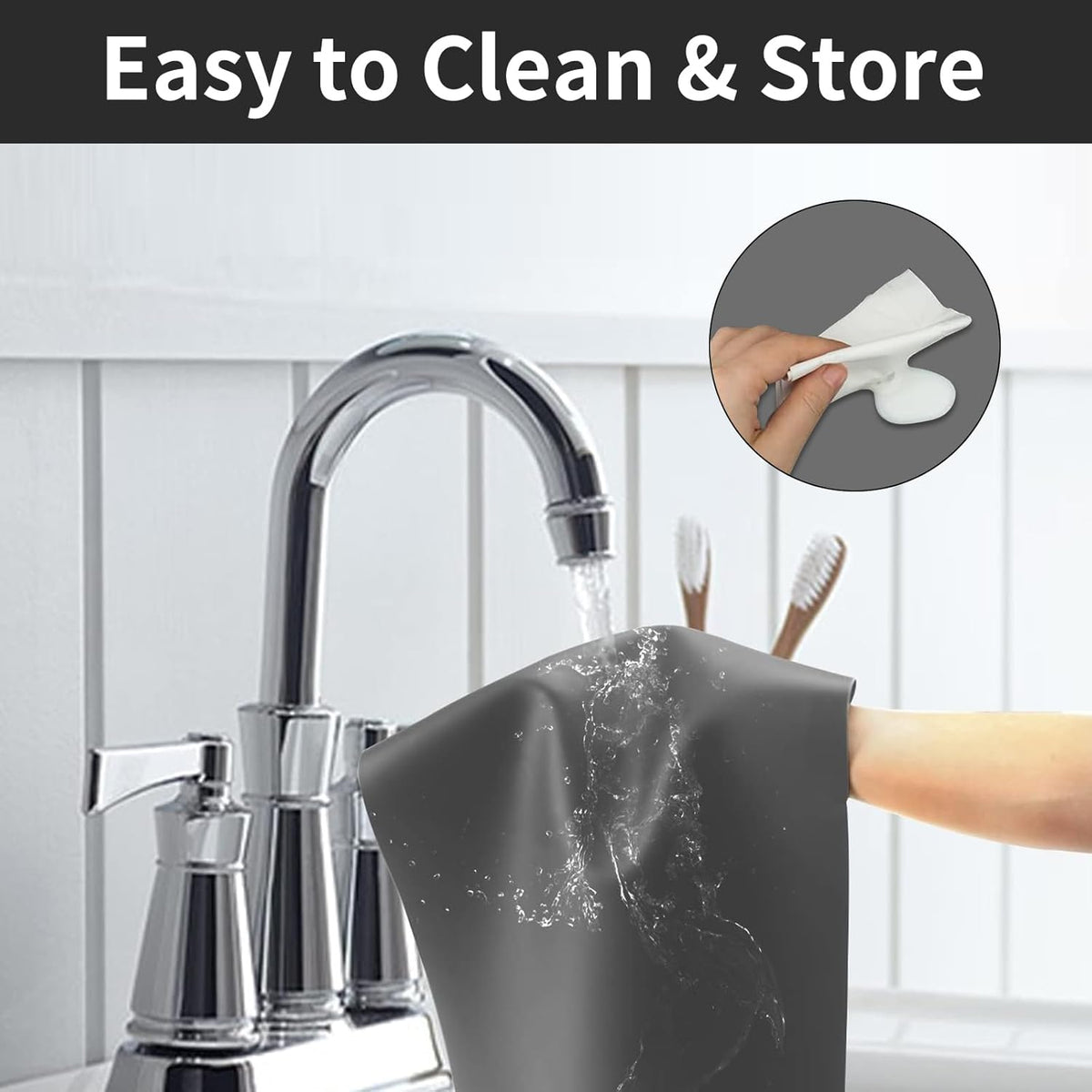 2MM Extra Thick Silicone Mats for Kitchen Counter (47.2"x23.6"x0.08"), Kitchen Island Largest Heat-Resistant Mat, Thicker Non-slip Desk Protect Mat, Multipurpose Countertop Protector, Dark Gray