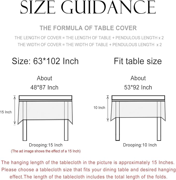 patdrea Designer Green Long Rectangle Tablecloth,Framhouse Vintage French Violets Pattern Elegant Tablecloths,Table Cover Decor for Kitchen Dining Christmas,Party,Thanksgiving,63"x102"-Tara a