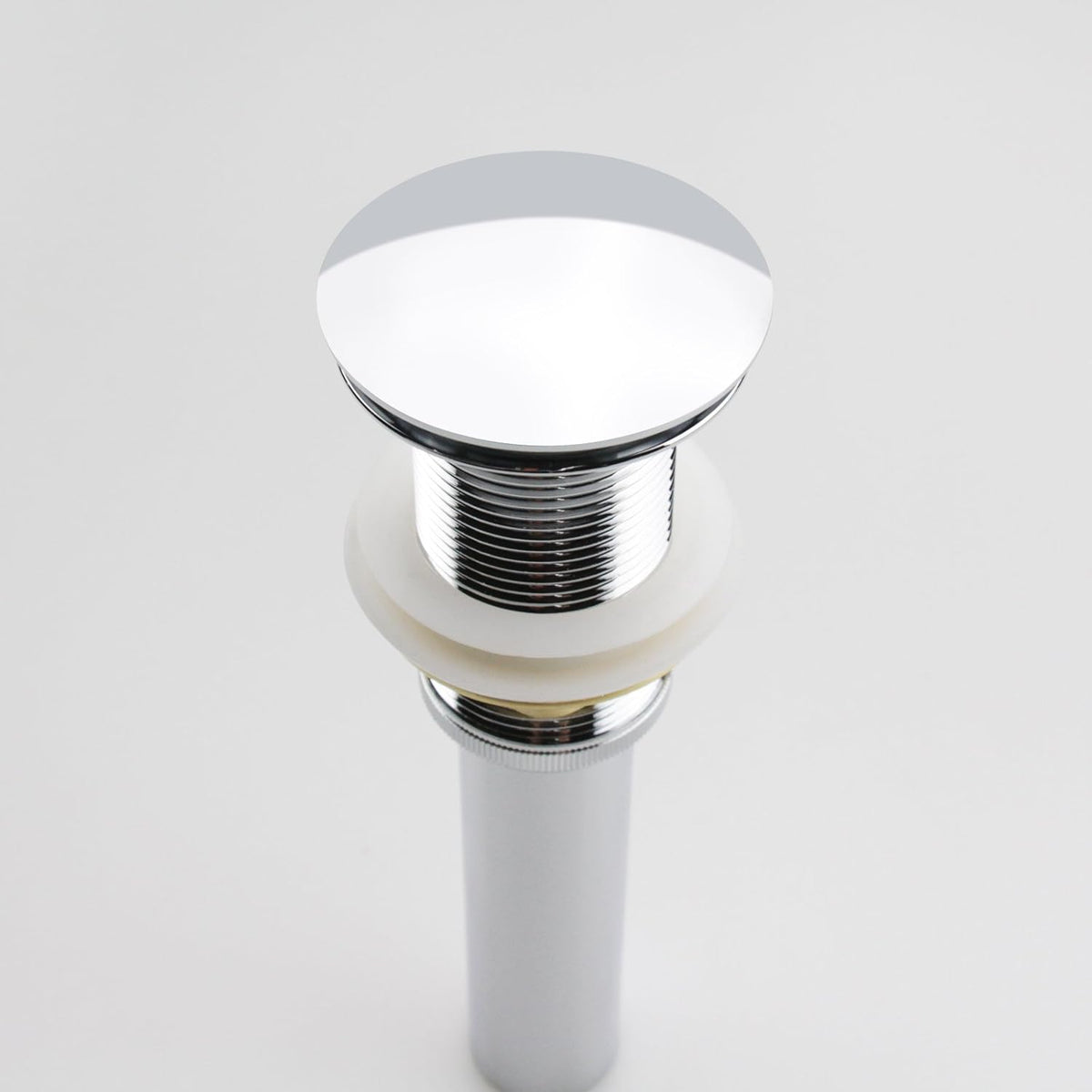 Pop Up Sink Drain Without Overflow, Bathroom Faucet Vessel Vanity Sink Drain Stopper, Polished Chrome