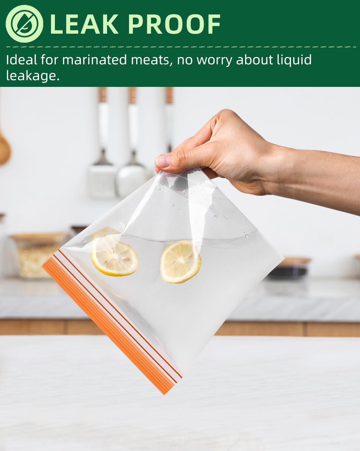 Lerine 20 Pack Reusable Freezer Bags Dishwasher Microwave Safe, Stand Up Silicone and BPA Free Reusable Sandwich Bags, Leakproof Food Storage Bags for Meal Prep - 8 Gallon 7 Sandwich 5 Snack