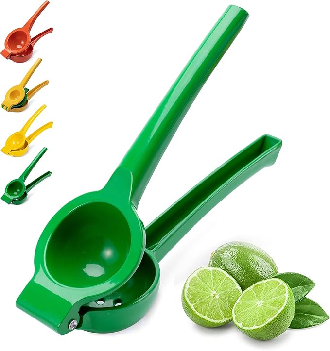 Manual Juicer Citrus Lemon Squeezer, Fruit Juicer Lime Press Metal, Professional Hand Juicer Kitchen Tool（Lime)