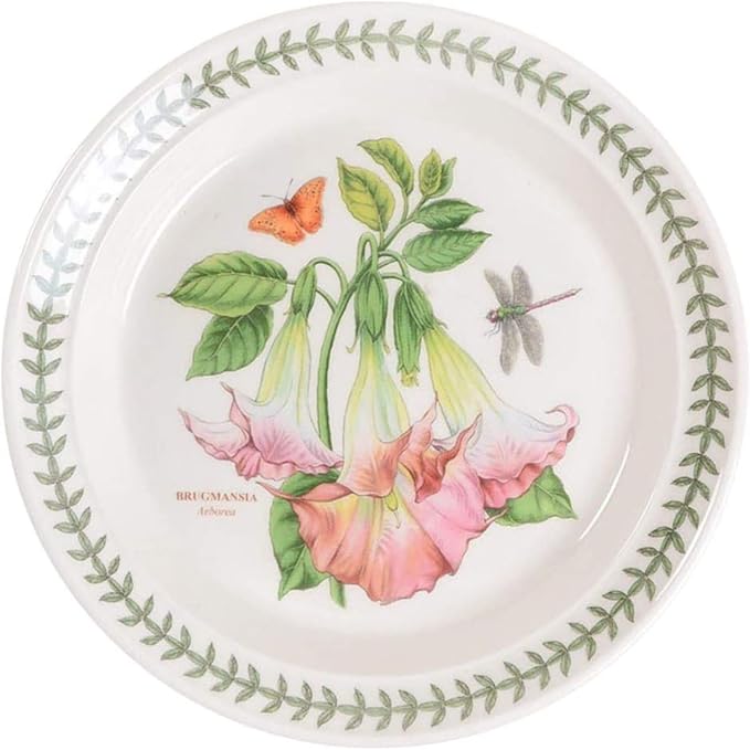 Portmeirion Exotic Botanic Garden 8.5" Salad Plate, Arborea - Traditional British Ceramic Dish, Made in England, Dishwasher & Microwave Safe - Floral Tableware for Dining & Entertaining